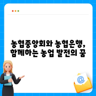 NH 농협중앙회 농협은행 다른점