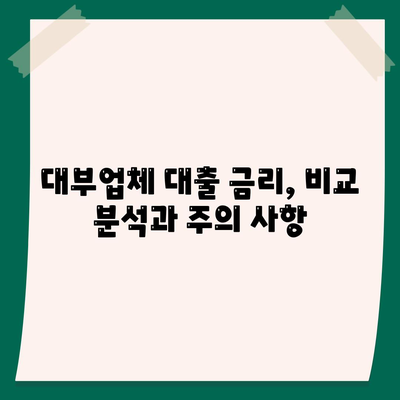 대부업체 대출