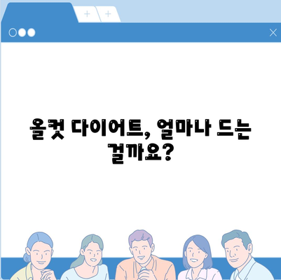 올컷 다이어트 가격