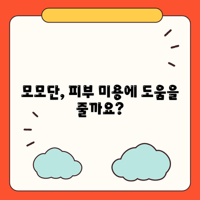 모모단 효능