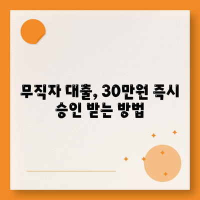 비대면 무직당일 30만원 대출