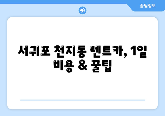 제주도 서귀포시 천지동 렌트카 가격비교 | 리스 | 장기대여 | 1일비용 | 비용 | 소카 | 중고 | 신차 | 1박2일 2024후기