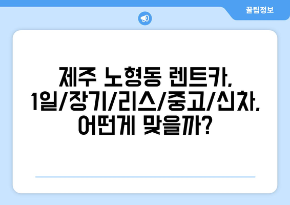 제주도 제주시 노형동 렌트카 가격비교 | 리스 | 장기대여 | 1일비용 | 비용 | 소카 | 중고 | 신차 | 1박2일 2024후기