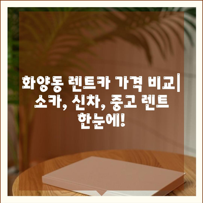 서울시 광진구 화양동 렌트카 가격비교 | 리스 | 장기대여 | 1일비용 | 비용 | 소카 | 중고 | 신차 | 1박2일 2024후기