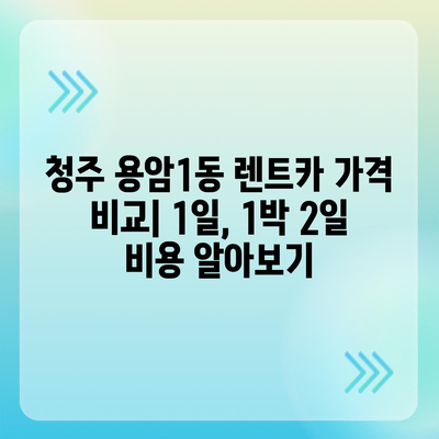 충청북도 청주시 상당구 용암1동 렌트카 가격비교 | 리스 | 장기대여 | 1일비용 | 비용 | 소카 | 중고 | 신차 | 1박2일 2024후기