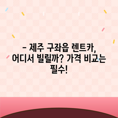 제주도 제주시 구좌읍 렌트카 가격비교 | 리스 | 장기대여 | 1일비용 | 비용 | 소카 | 중고 | 신차 | 1박2일 2024후기