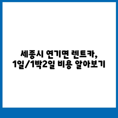 세종시 세종특별자치시 연기면 렌트카 가격비교 | 리스 | 장기대여 | 1일비용 | 비용 | 소카 | 중고 | 신차 | 1박2일 2024후기