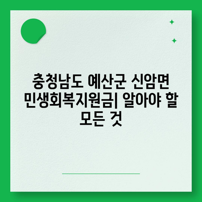 충청남도 예산군 신암면 민생회복지원금 | 신청 | 신청방법 | 대상 | 지급일 | 사용처 | 전국민 | 이재명 | 2024