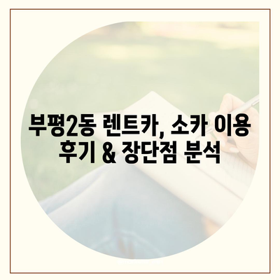 인천시 부평구 부평2동 렌트카 가격비교 | 리스 | 장기대여 | 1일비용 | 비용 | 소카 | 중고 | 신차 | 1박2일 2024후기