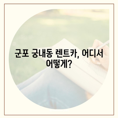 경기도 군포시 궁내동 렌트카 가격비교 | 리스 | 장기대여 | 1일비용 | 비용 | 소카 | 중고 | 신차 | 1박2일 2024후기