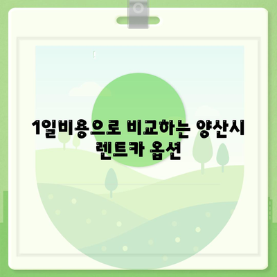 경상남도 양산시 원동면 렌트카 가격비교 | 리스 | 장기대여 | 1일비용 | 비용 | 소카 | 중고 | 신차 | 1박2일 2024후기