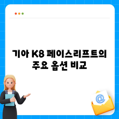 기아 K8 페이스리프트 vs 현대 그랜저 옵션 및 장기렌트 가격 비교