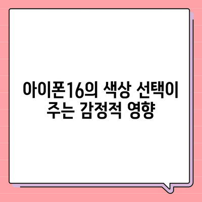 아이폰16의 색상 배열이 시각적 매력을 극대화