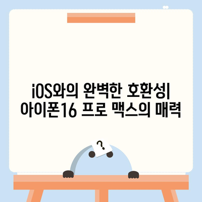 아이폰16 프로 맥스 | 모바일 혁명의 새로운 시대를 여는 스마트폰