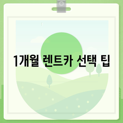 월렌트 | 1개월 렌트카에 대한 완벽한 가이드