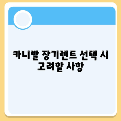 카니발 장기렌트 견적 분석