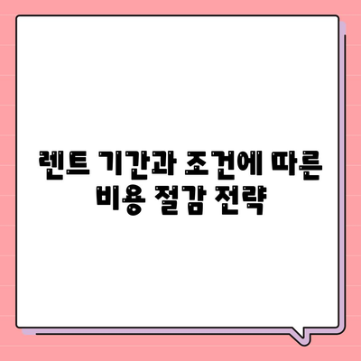 기아 레이 장기렌트를 가장 저렴하게 이용하는 방법