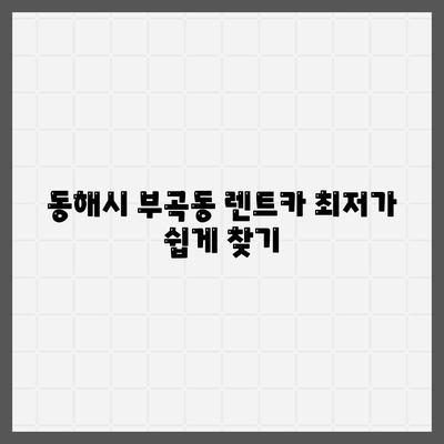 강원도 동해시 부곡동 렌트카 가격비교 | 리스 | 장기대여 | 1일비용 | 비용 | 소카 | 중고 | 신차 | 1박2일 2024후기