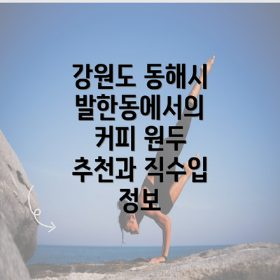 강원도 동해시 발한동에서의 커피 원두 추천과 직수입 정보