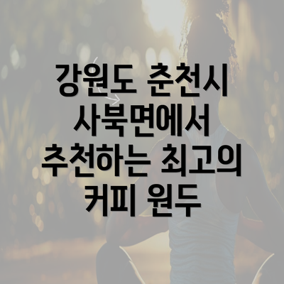 강원도 춘천시 사북면에서 추천하는 최고의 커피 원두