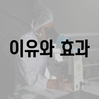 이유와 효과