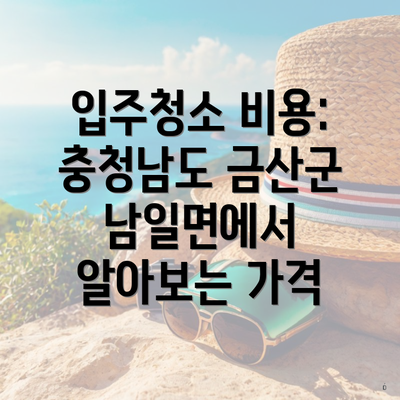 입주청소 비용: 충청남도 금산군 남일면에서 알아보는 가격