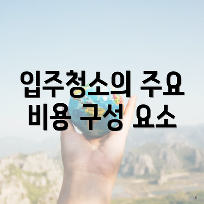 입주청소의 주요 비용 구성 요소