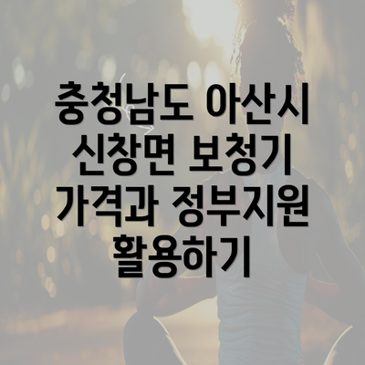 충청남도 아산시 신창면 보청기 가격과 정부지원 활용하기