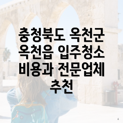 충청북도 옥천군 옥천읍 입주청소 비용과 전문업체 추천