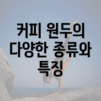 커피 원두의 다양한 종류와 특징