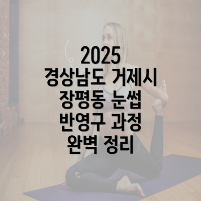 2025 경상남도 거제시 장평동 눈썹 반영구 과정 완벽 정리