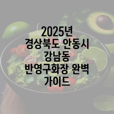 2025년 경상북도 안동시 강남동 반영구화장 완벽 가이드