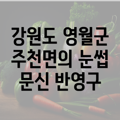 강원도 영월군 주천면의 눈썹 문신 반영구