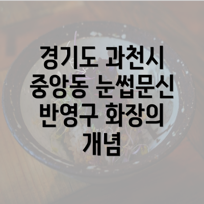 경기도 과천시 중앙동 눈썹문신 반영구 화장의 개념