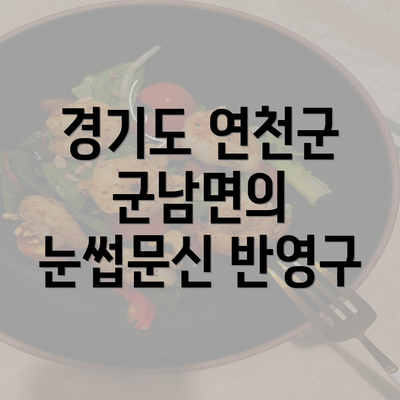 경기도 연천군 군남면의 눈썹문신 반영구