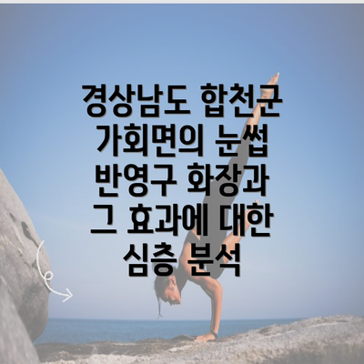 경상남도 합천군 가회면의 눈썹 반영구 화장과 그 효과에 대한 심층 분석