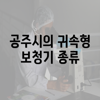 공주시의 귀속형 보청기 종류