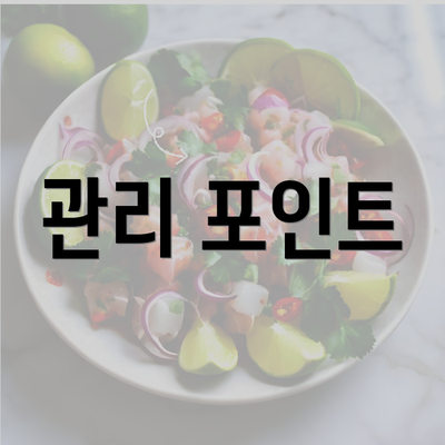 관리 포인트