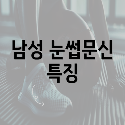 남성 눈썹문신 특징