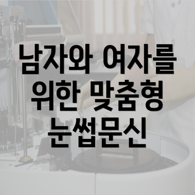 남자와 여자를 위한 맞춤형 눈썹문신