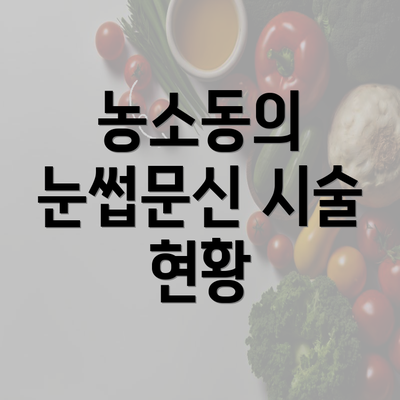 농소동의 눈썹문신 시술 현황