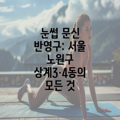 눈썹 문신 반영구: 서울 노원구 상계3·4동의 모든 것