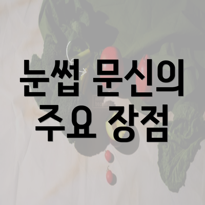 눈썹 문신의 주요 장점