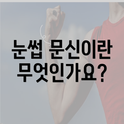 눈썹 문신이란 무엇인가요?