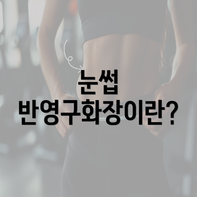 눈썹 반영구화장이란?