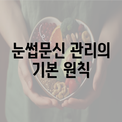 눈썹문신 관리의 기본 원칙