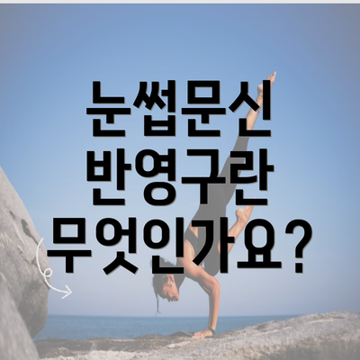 눈썹문신 반영구란 무엇인가요?