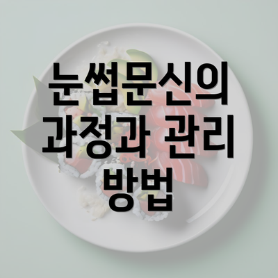 눈썹문신의 과정과 관리 방법