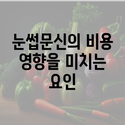 눈썹문신의 비용 영향을 미치는 요인