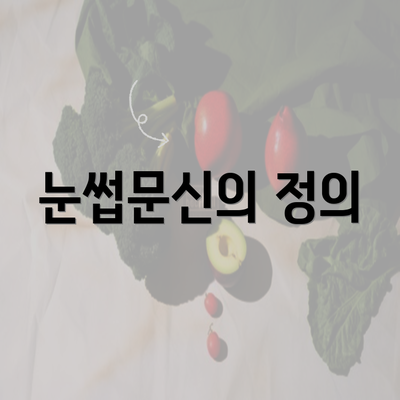 눈썹문신의 정의